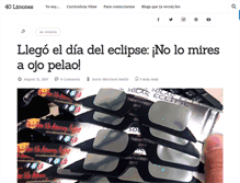 Tablet Screenshot of 40limon.es